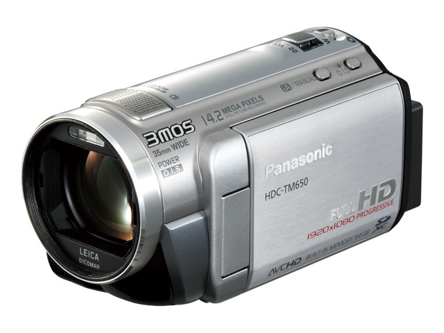 写真：デジタルハイビジョンビデオカメラ HDC-TM650-S（シルバー）