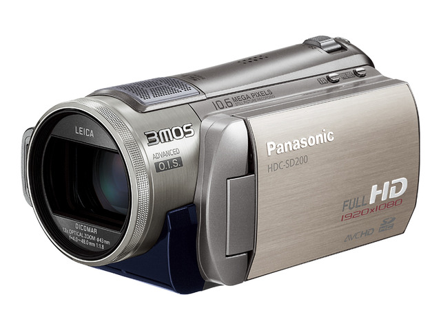 写真：デジタルハイビジョンビデオカメラ HDC-SD200-S（シルバー）