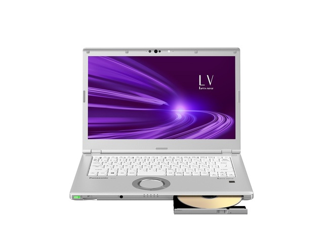 写真：LVシリーズ（14.0型、第10世代インテル® 4コアCPU、i5、SSD256GB（PCIe）、スーパーマルチドライブ、指紋センサー＆顔認証対応、Office2019搭載） CF-LV9HDSQR