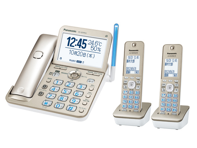 コードレス電話機（子機2台付き） VE-GD78DW 商品概要 | ファクス ...