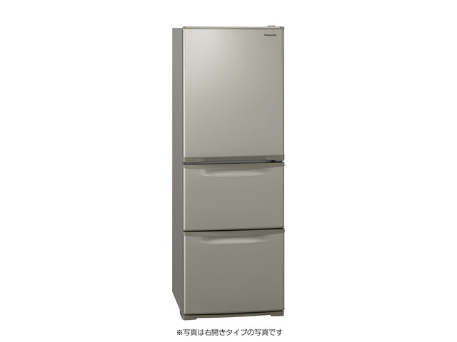 写真：スリム冷凍冷蔵庫 NR-C344CL-N（グレイスゴールド  左開き）