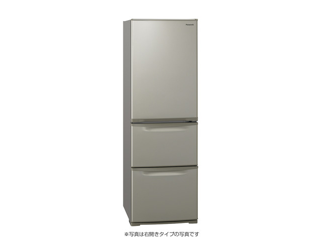 写真：スリム冷凍冷蔵庫 NR-C374CL-N（グレイスゴールド  左開き）
