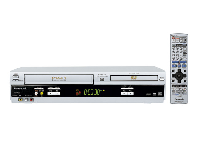 【整備品】 Panasonic ビデオ一体型DVDプレーヤー NV-VP33-S