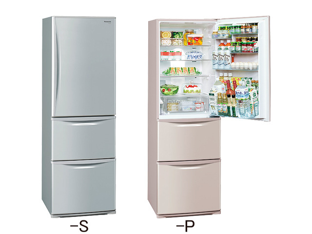 Panasonic 冷凍冷蔵庫（365L・右開き） フロスティーシルバー-