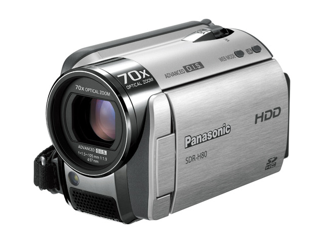 超美品Panasonic SDR-H80　充電ケーブル　ケース付　ビデオカメラ