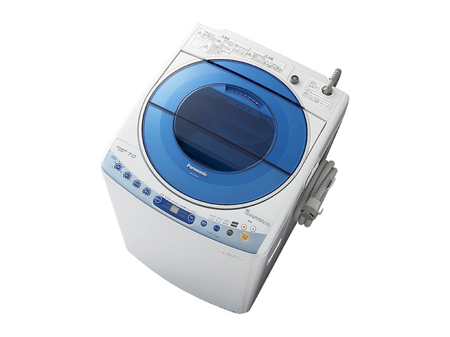 全自動洗濯機 縦型 7kg エコナビ Panasonic NA-FA70H2-A 自動おそうじ 