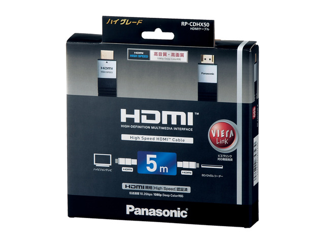 HDMIプラグ(Aタイプ)⇔HDMIプラグ(Aタイプ) RP-CDHX50 商品概要