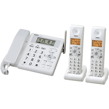 デジタルコードレス留守番電話機 TEL-DJW2(W) 商品概要 | ファクシミリ＆電話機（三洋） | Panasonic