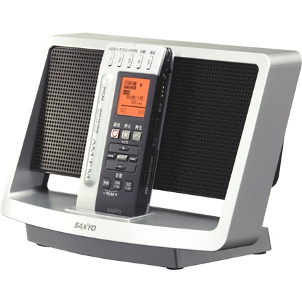 サンヨー ラジオレコーダー ICR-RS110Mクレードル付属オーディオ機器