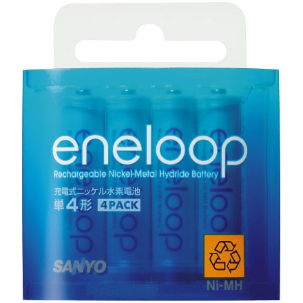 SANYO eneloop ニッケル水素電池 単4形 4本パック