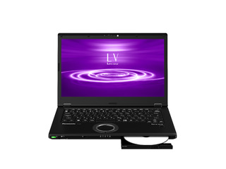 ノートパソコン（14.0型、クアッドコアCPU　i7、SSD512GB（PCIe）、ブルーレイディスクドライブ、指紋センサー＆顔認証対応、Office2019搭載モデル） CF-LV8GDVQR
