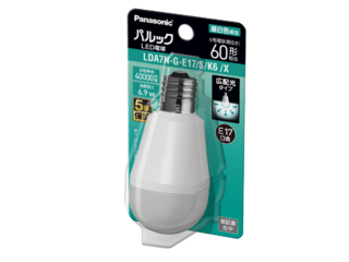 パルック LED電球 6.9W ブリスター（昼白色相当） LDA7NGE17SK6X