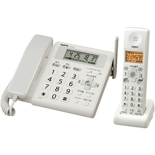デジタルコードレス留守番電話機 TEL-DJ2(W)