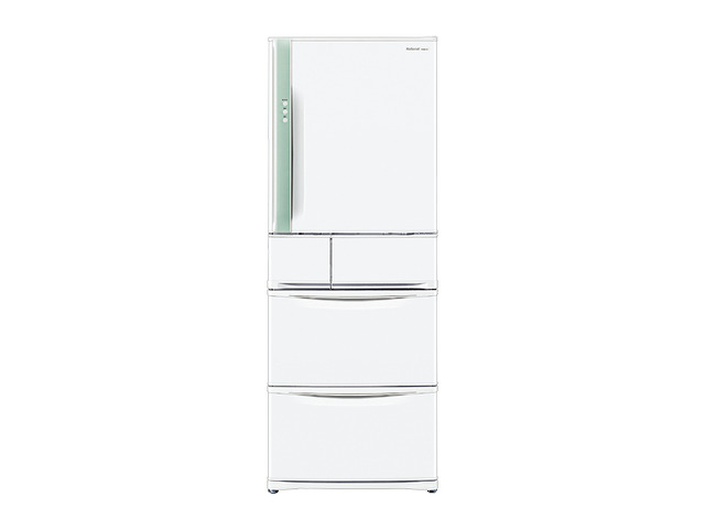 写真：ノンフロン冷蔵庫 NR-E461A-W（クリアホワイト 右開き）