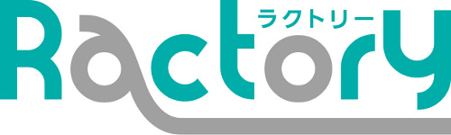 ロゴ：Ractory（ラクトリー）