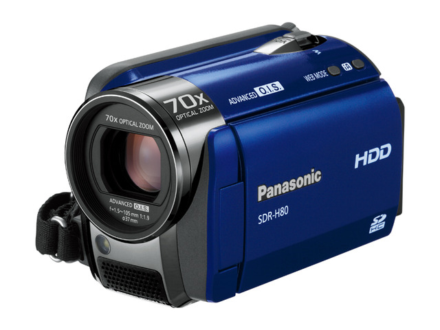 写真：SD/HDDビデオカメラ SDR-H80-A（ブルー）
