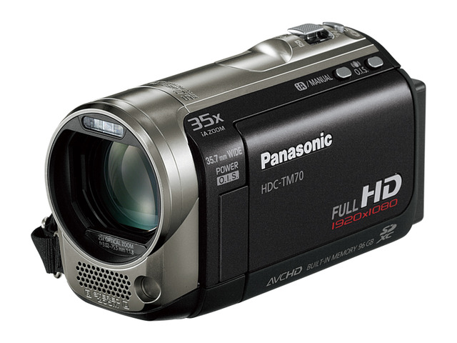 写真：デジタルハイビジョンビデオカメラ HDC-TM70-K（ムーンブラック）