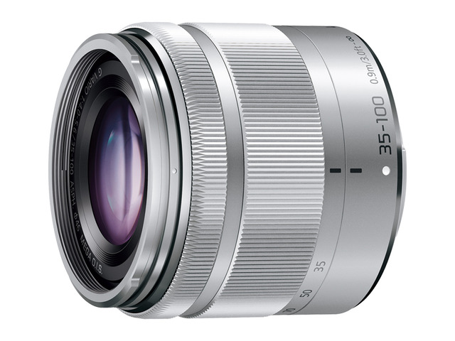 写真：デジタル一眼カメラ用交換レンズ H-FS35100-S（シルバー）