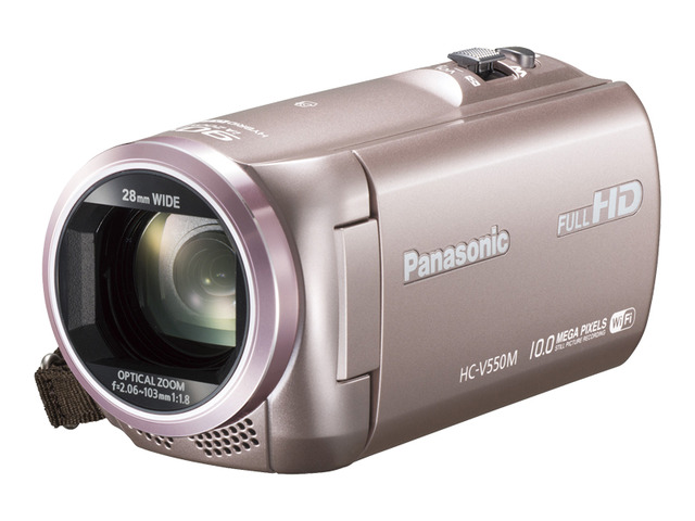 写真：デジタルハイビジョンビデオカメラ HC-V550M-N（ピンクゴールド）