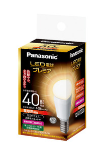 LED電球プレミア 4.4W（電球色相当） LDA4LGE17Z40ESW