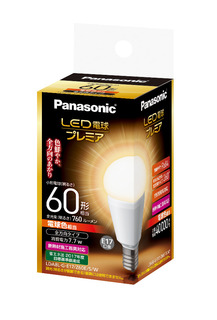 LED電球プレミア 7.7W（電球色相当） LDA8LGE17Z60ESW