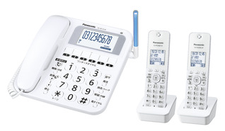 コードレス電話機（子機2台付き） VE-GE10DW