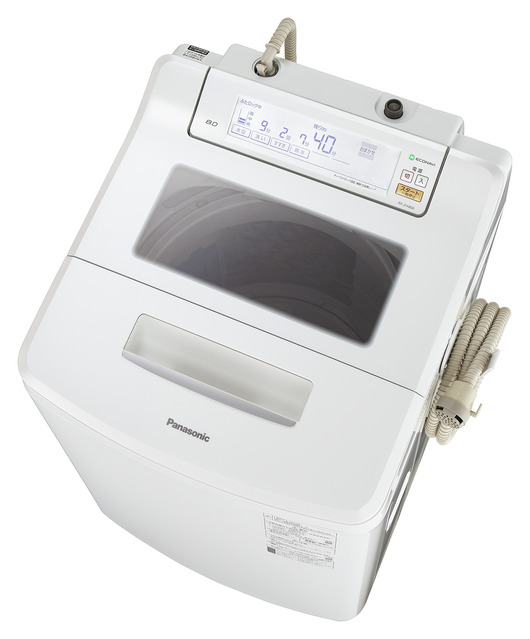 写真：全自動洗濯機 NA-JFA806-W（クリスタルホワイト）