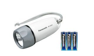 乾電池エボルタNEO付き LED防水ライト BF-SG01N