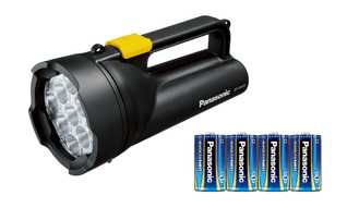 乾電池エボルタNEO付き ワイドパワーLED強力ライト BF-BS05N