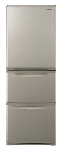 写真：パナソニックスリム冷凍冷蔵庫 NR-C342C-N（グレイスゴールド 右開き）