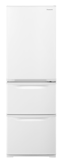 写真：パナソニックスリム冷凍冷蔵庫 NR-C372N-W（グレイスホワイト 右開き）
