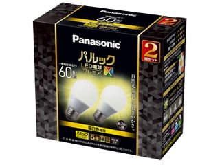 パルック LED電球 プレミアX 7.4W　2個入（温白色相当） LDA7WWDGSZ6F2T