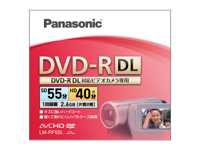 片面2層8cm Dvd Rディスク Lm Rf55l 商品概要 アクセサリー Panasonic