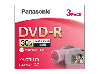 片面30分　1.4GB　DVD-Rディスク(3枚パック) LM-RF30J3