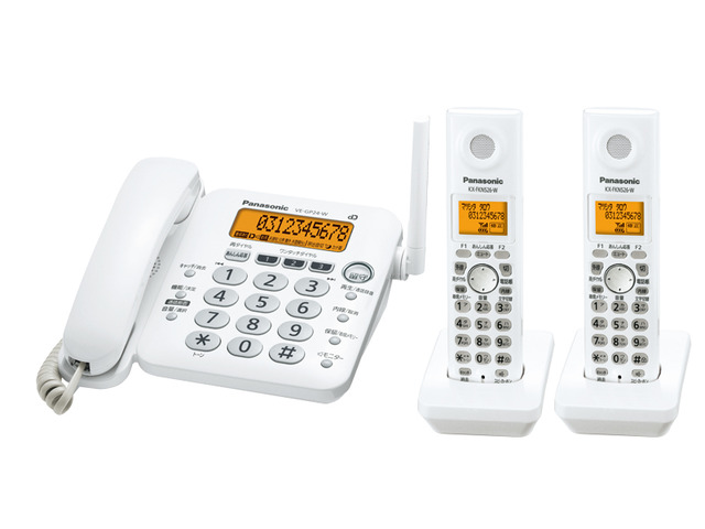 コードレス電話機 VE-GP24DW 商品概要 | ファクス／電話機 | Panasonic