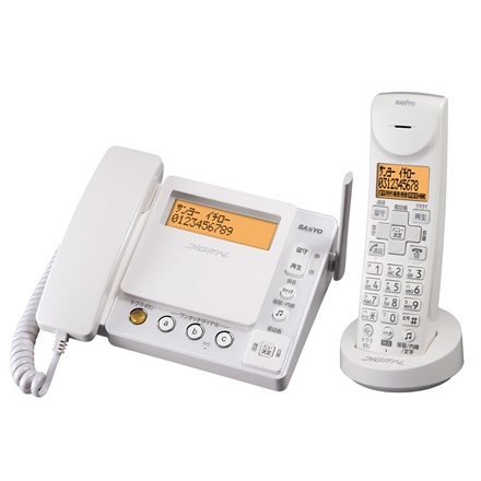 デジタルコードレス留守番電話機 TEL-DH5(W) 商品概要 | ファクシミリ 