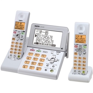 デジタルコードレス留守番電話機 TEL-DJW9(W)