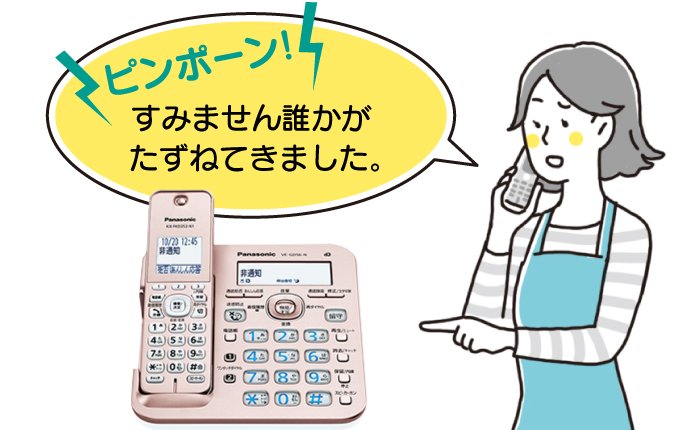 迷惑電話防止対策 | VE-GD56 | 商品一覧 | 電話機 | Panasonic