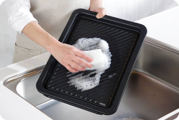 Đây là hình ảnh của chảo nướng nhiệt dễ làm sạch và lý tưởng để sử dụng hàng ngày.