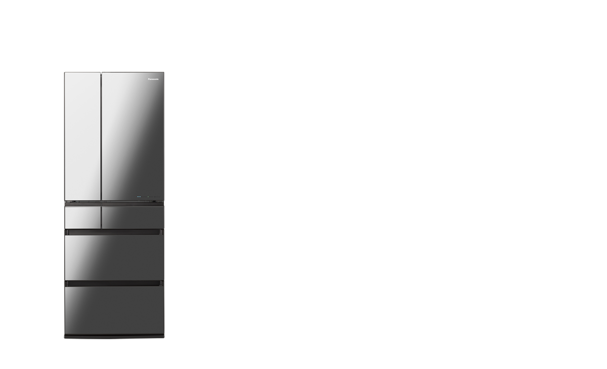 オニキスミラー（ミラー加工）色の冷蔵庫