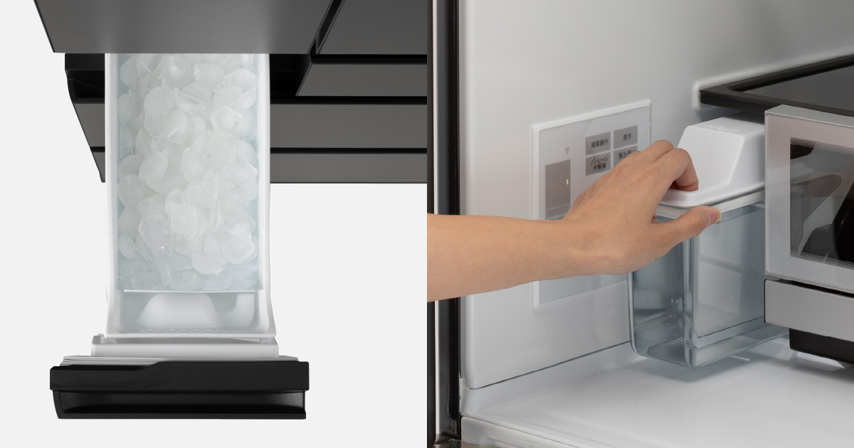 冷蔵庫、冷凍庫、自動製氷機能付き - 生活家電