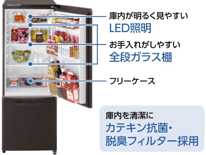 パーソナル冷蔵庫 NR-B17FW | 商品一覧 | 冷蔵庫 | Panasonic