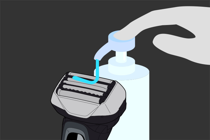 水洗い掃除の仕方 | ラムダッシュの使い方・お手入れ | メンズシェーバー（電動・電気シェーバー） | Panasonic