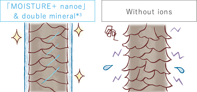 ｢MOISTURE＋ nanoe｣ & double mineral